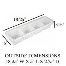 Load image into Gallery viewer, 4 Compartment Bar Caddy White
