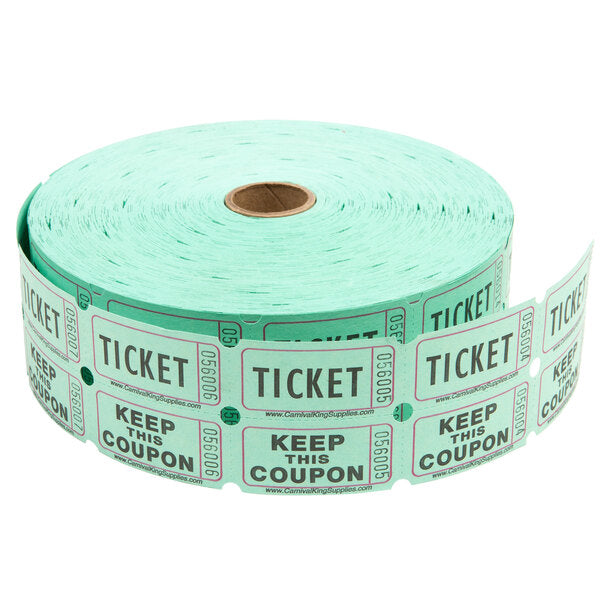 Green Raffle Tickets