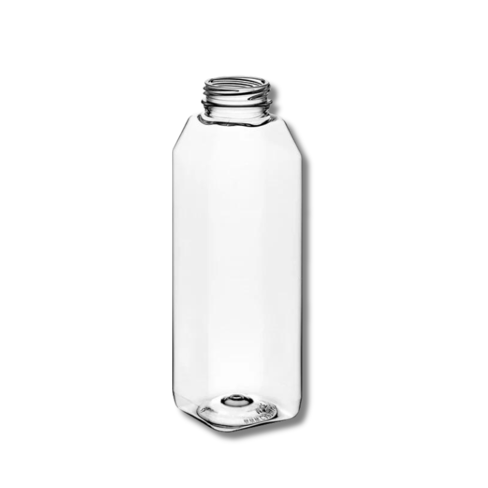 16 oz. Juice Bottle Clear Plastic 160/Case