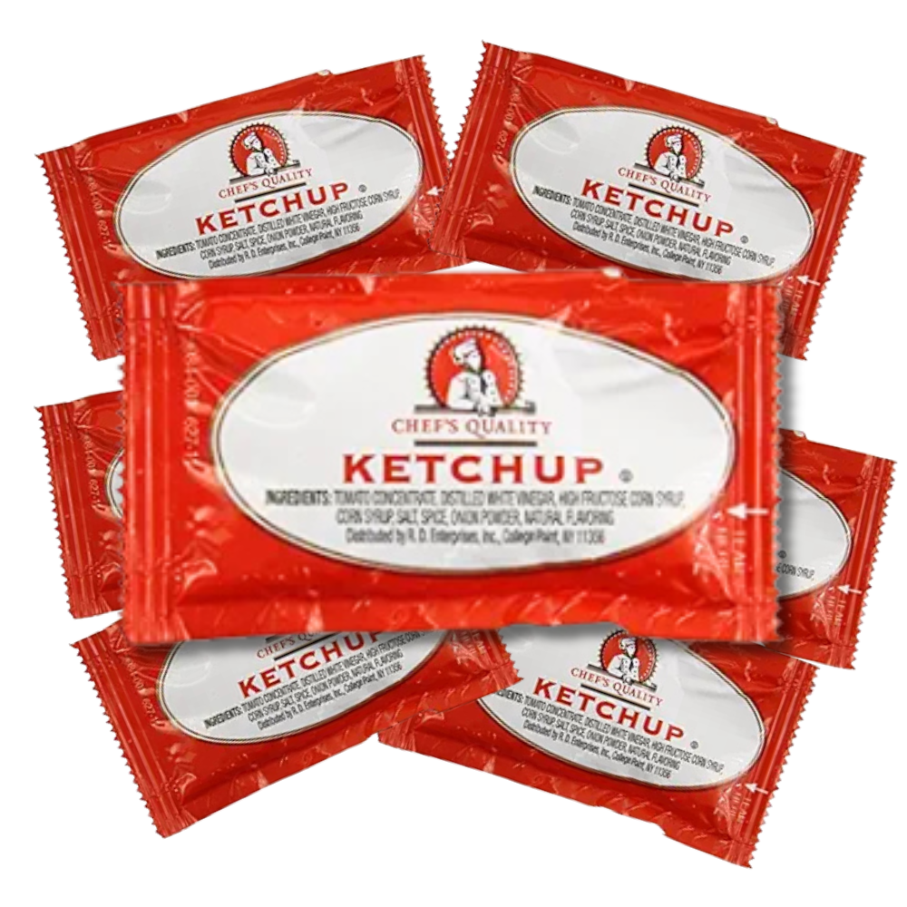 Individual Packets of Ketchup