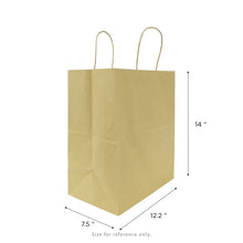 Load image into Gallery viewer, 12.2&quot; X 7.5&quot; X 14&quot; KRAFT Shopper With Handle
