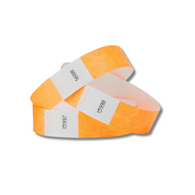 Load image into Gallery viewer, 10&quot; Neon Orange Wristband
