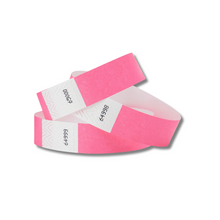 Load image into Gallery viewer, 10&quot; Neon Pink Wristband
