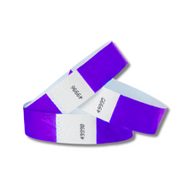 Load image into Gallery viewer, 10&quot; Neon Purple Wristbands
