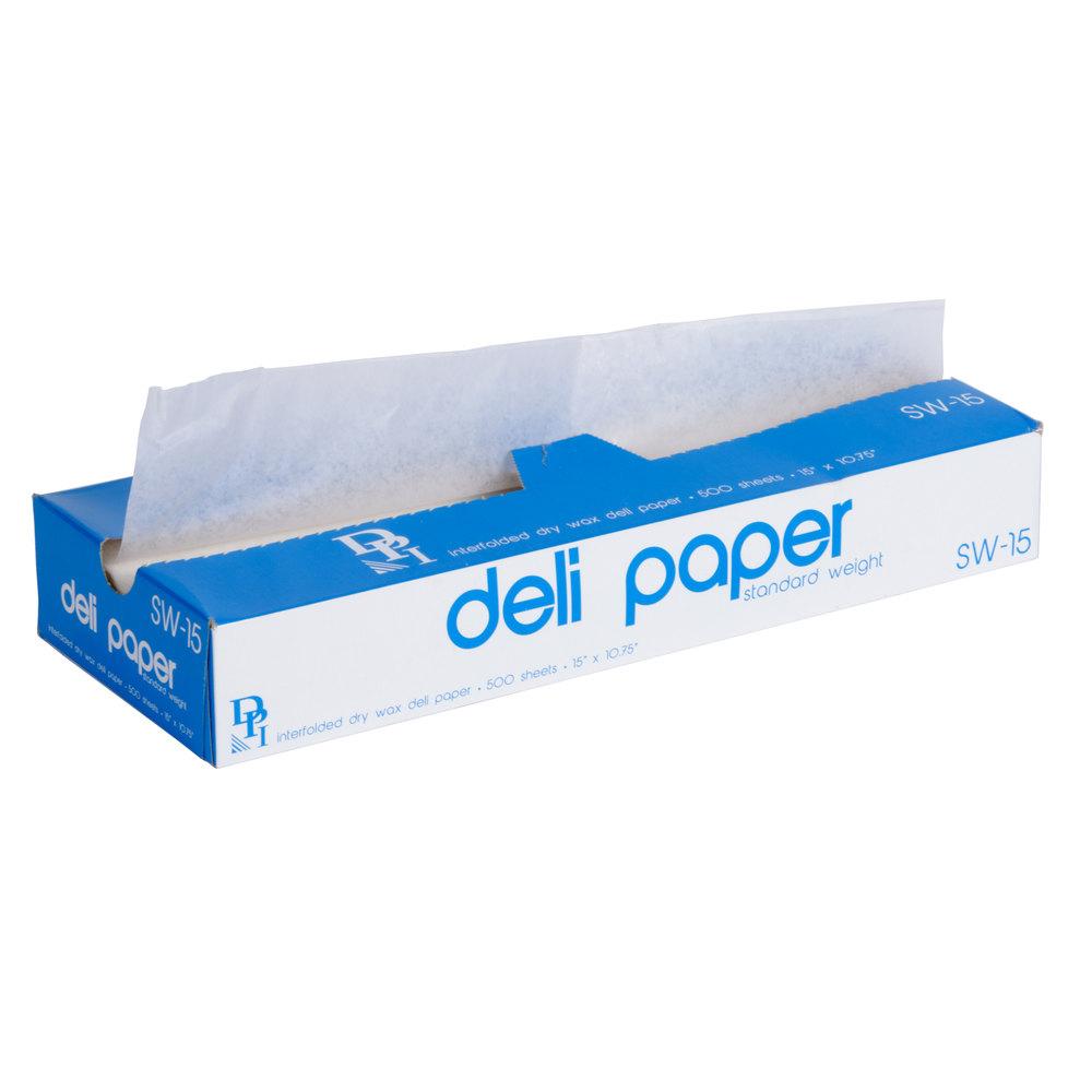 15x10.75 Deli Paper Wrap Sheets 500 Pcs