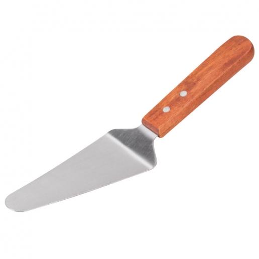 PIE SERVER W/OFFSET WOODEN HANDLE