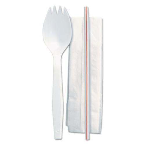 Collapsible Straw and Foldable Spork Kit + Optional Foldable Knife